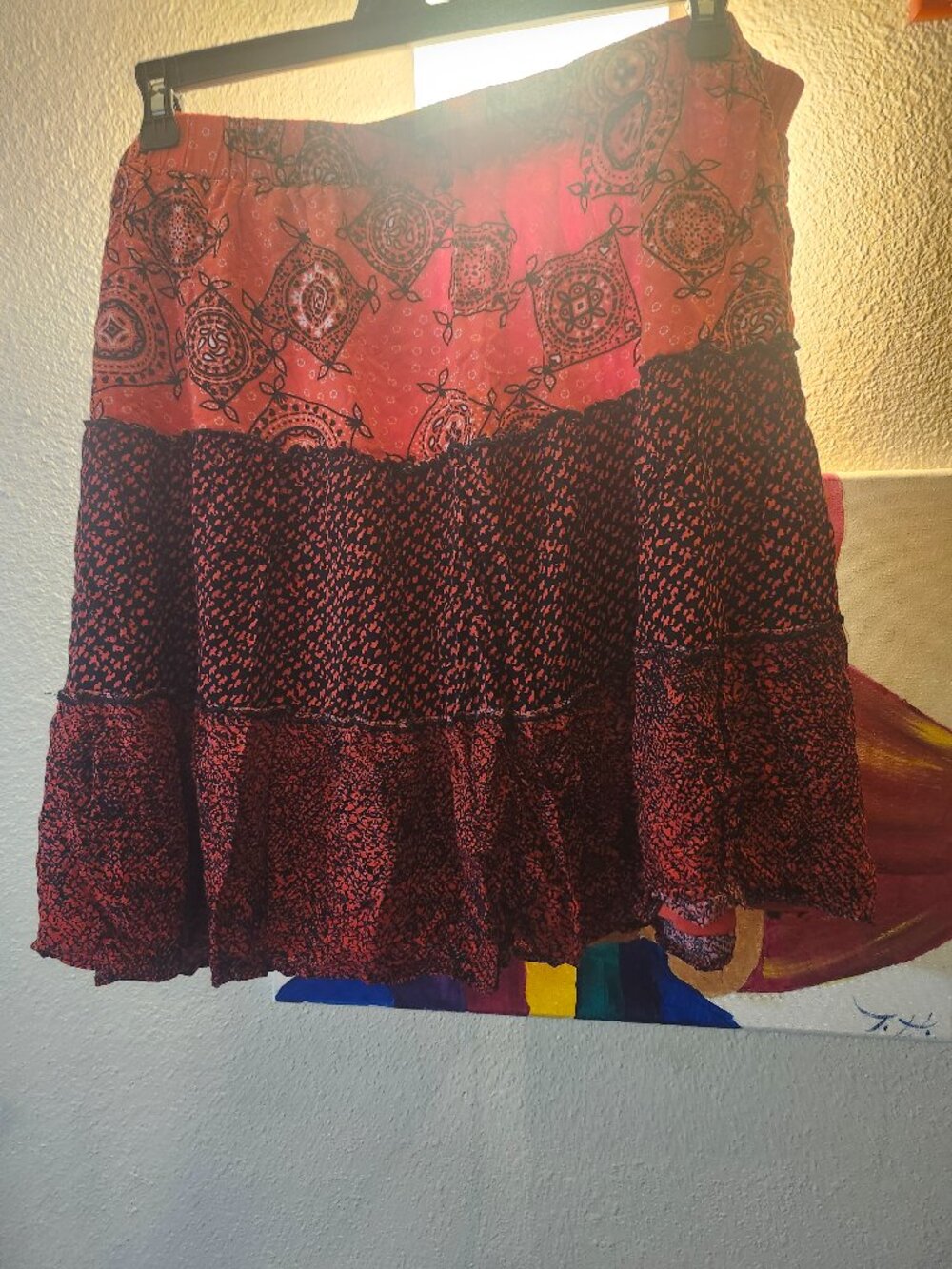 Two pieces, Red skirt set